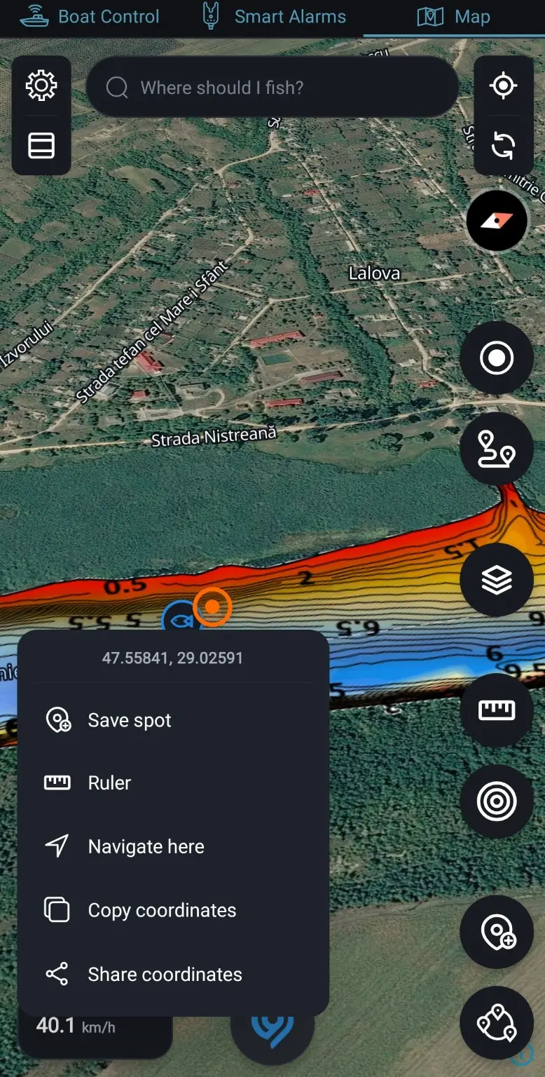 Trecere spre albie lângă Lalova · 47.55841, 29.02591