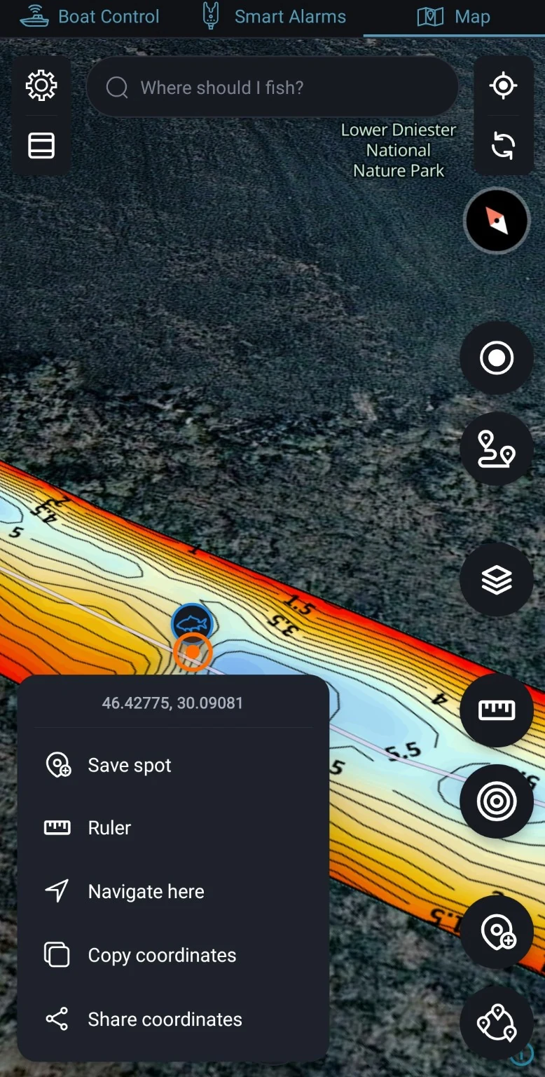 Zonă adâncă alungită · 46.42775, 30.09081